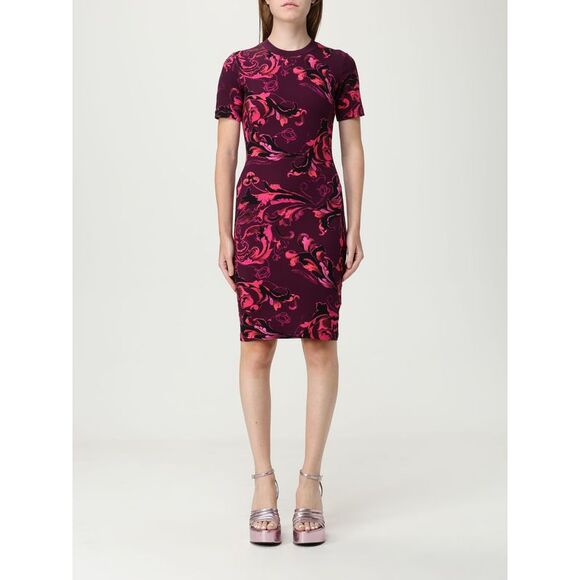 Versace Jeans Couture Dress Woman Burgundy - Picture 1 of 3